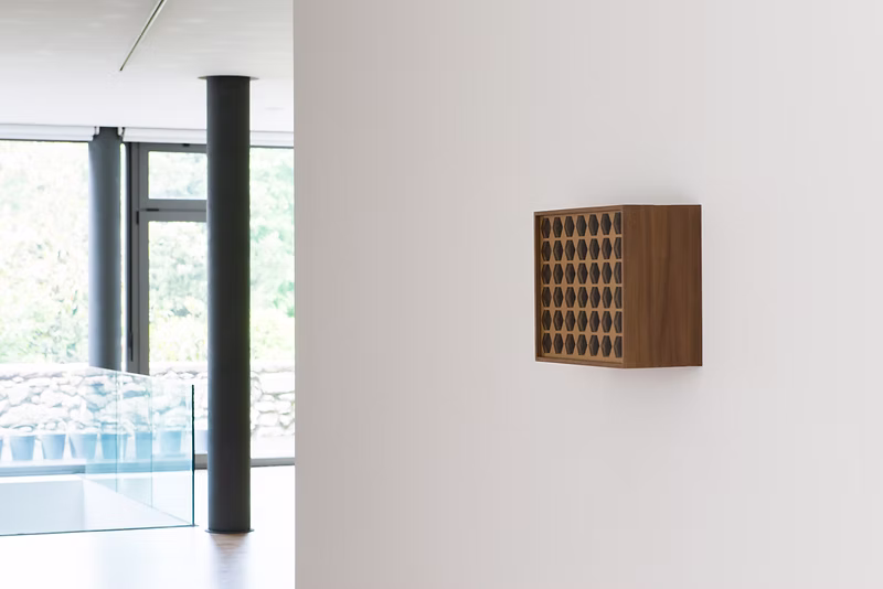 Algo que ver, algo que esconder, 2016, Cartón, madera. Fundación RAC. ©Jaime Olmedo11
